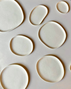 Mix & Match plates, textured white